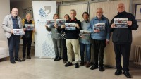 Minuto de silencio de la Asociación de Periodistas de Cantabria por los periodistas palestinos