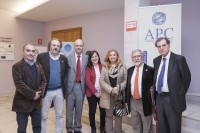 Mesa redonda con periodistas cántabros que ejercen en Madrid organizada con motivo del Centenario de la Asociación de la Prensa en el Ateneo