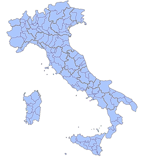 Mapa de Italia.